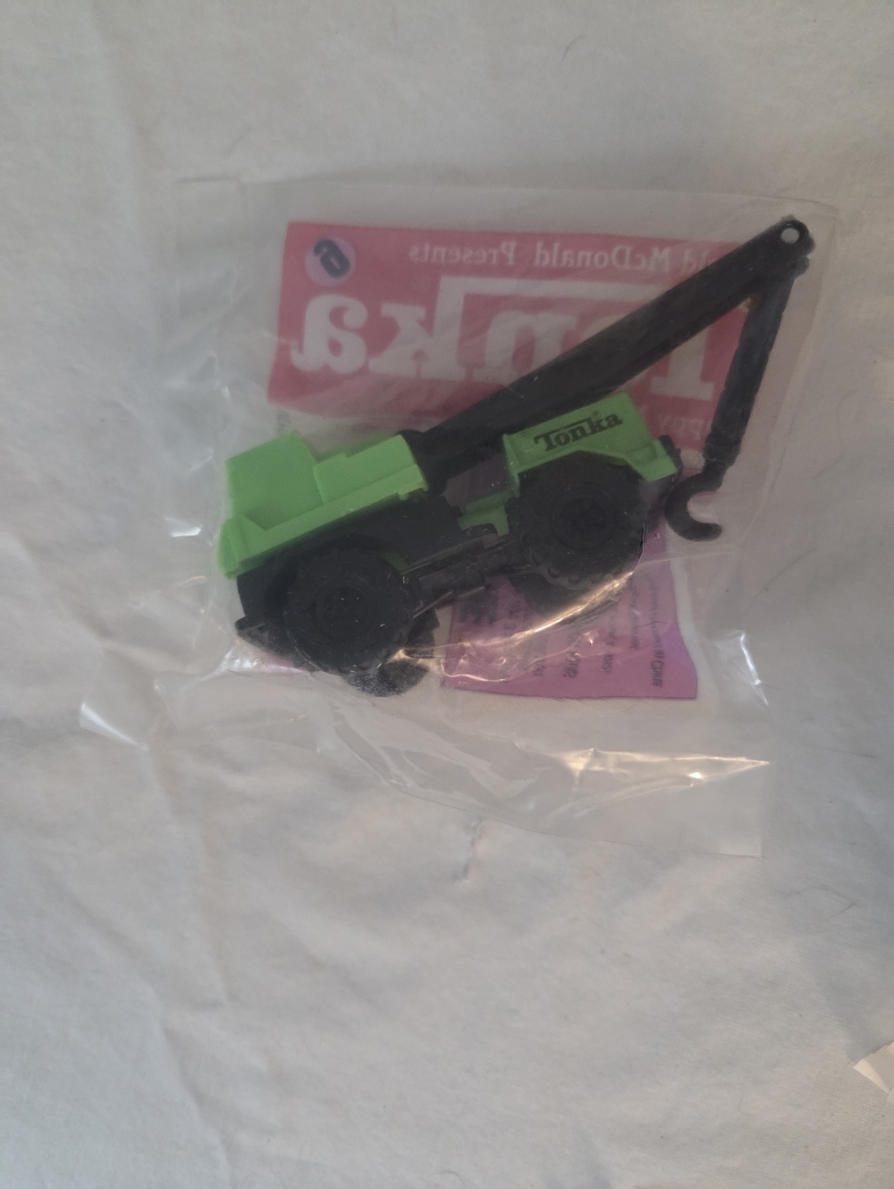 Tonka McDonalds Happy Meal Toy TONKA Green Crane New Sealed Package 1994